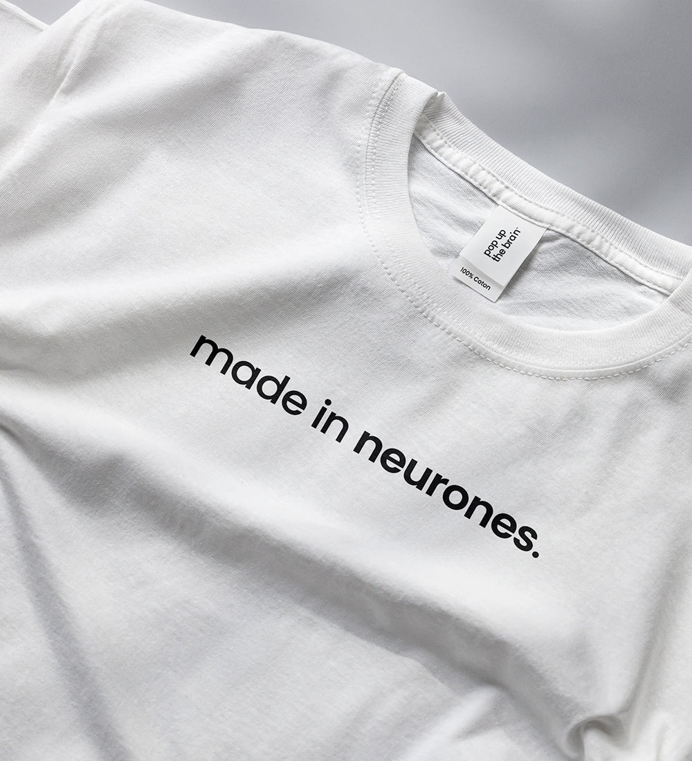 T-Shirt "Made in neurones®", Blanc