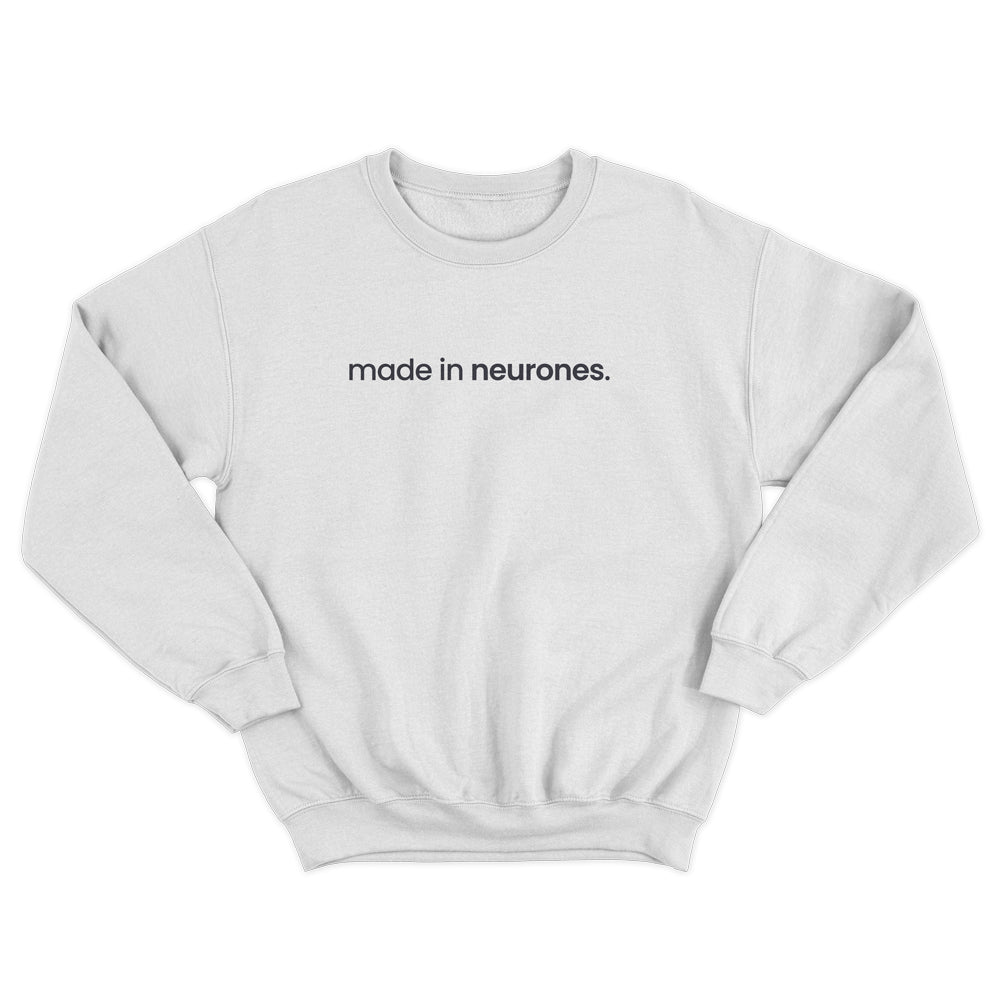 Sweatshirt "Made in neurones®", Blanc
